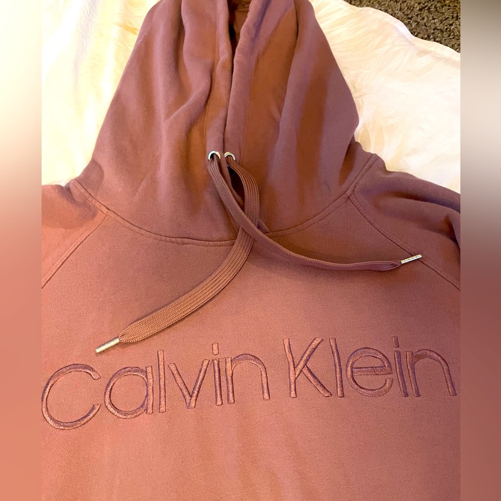 Soft Pink or Rose colored Calvin Klein Hoodie